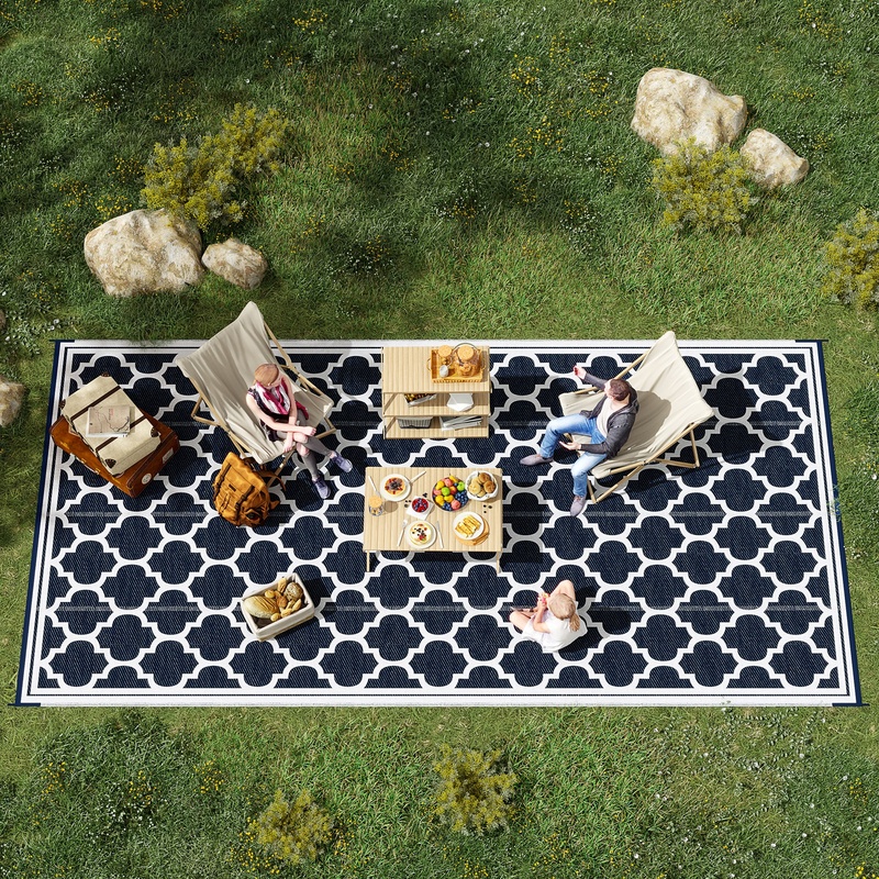 Outsunny Reversible Outdoor Ru - Outdoor Camping Rugs 9X18 recensie en prijs
