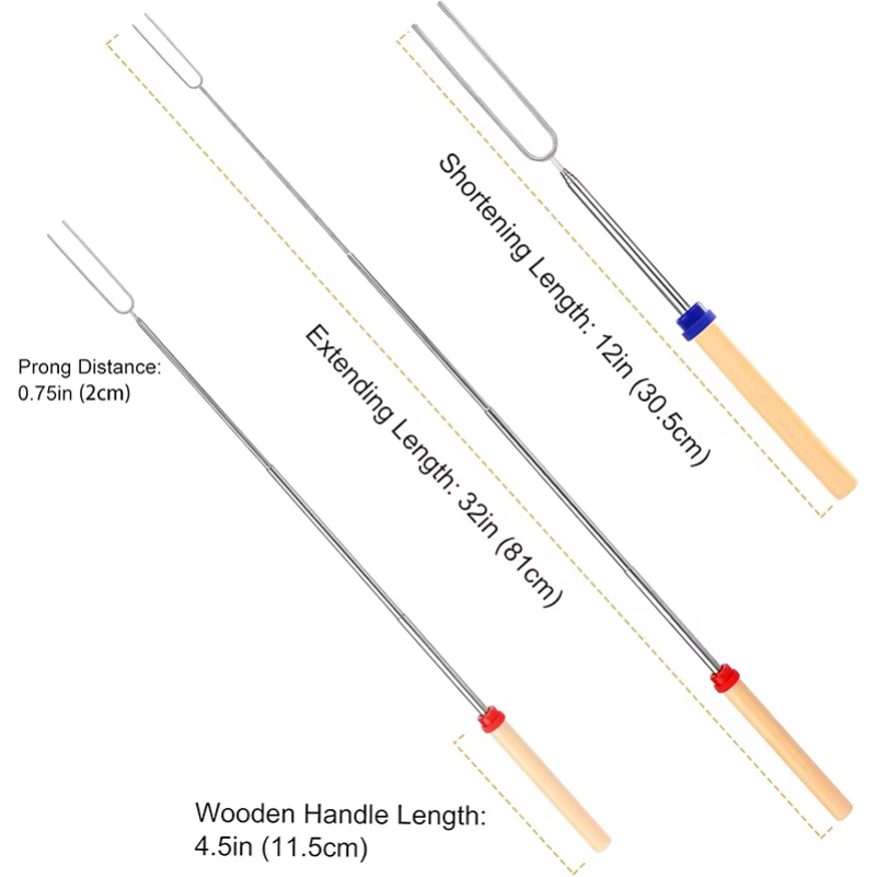 Marshmallow Roasting Sticks Ex - Outdoor Camping Fire Pit recensie en prijs