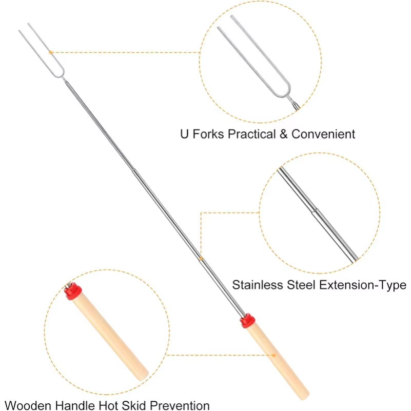 Marshmallow Roasting Sticks Ex - Outdoor Camping Fire Pit recensie en prijs