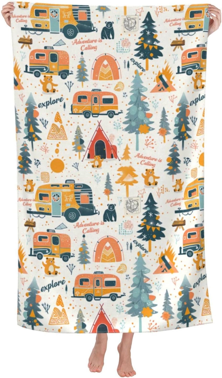 Camping Adventure Beach Towel  - Camp Towel Microfiber recensie en prijs