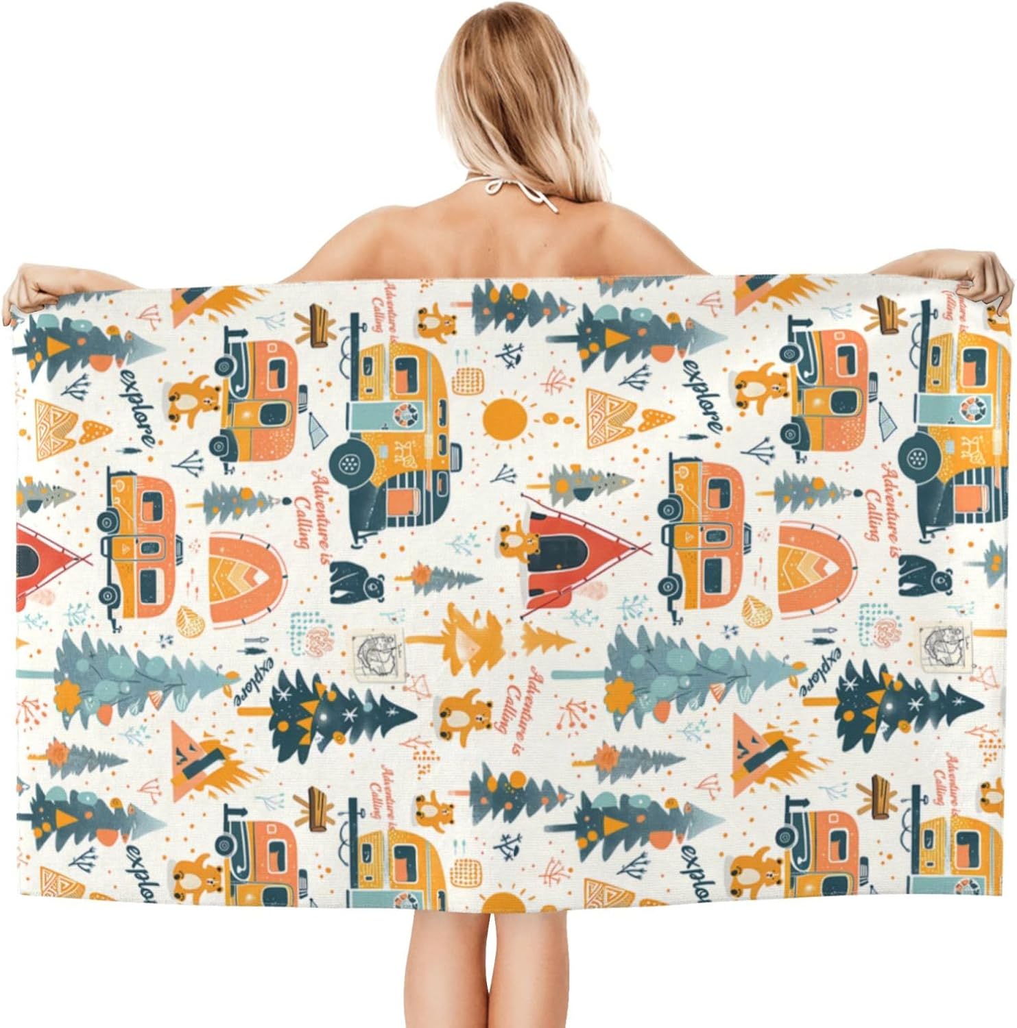 Camping Adventure Beach Towel  - Camp Towel Microfiber recensie en prijs
